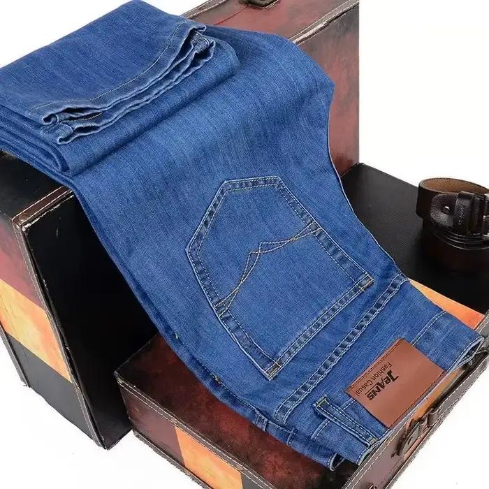 2025 nouveaux hommes mode affaires Jean Style classique décontracté Stretch mince