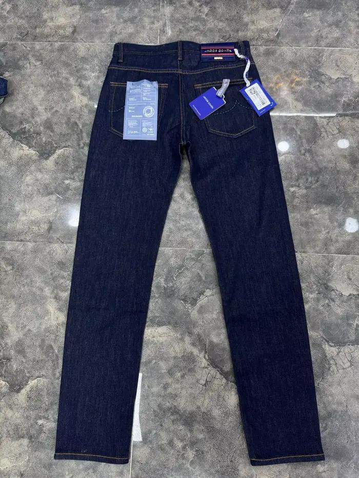 OECHSLI jean coton mince hommes 2026 printemps été nouveau extérieur décontracté fermeture éclair broderie confortable droit grande taille 29-40 pantalon