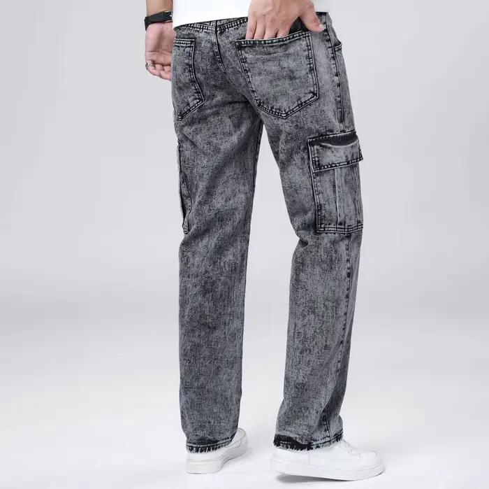 Jean ample à jambes droites pour hommes