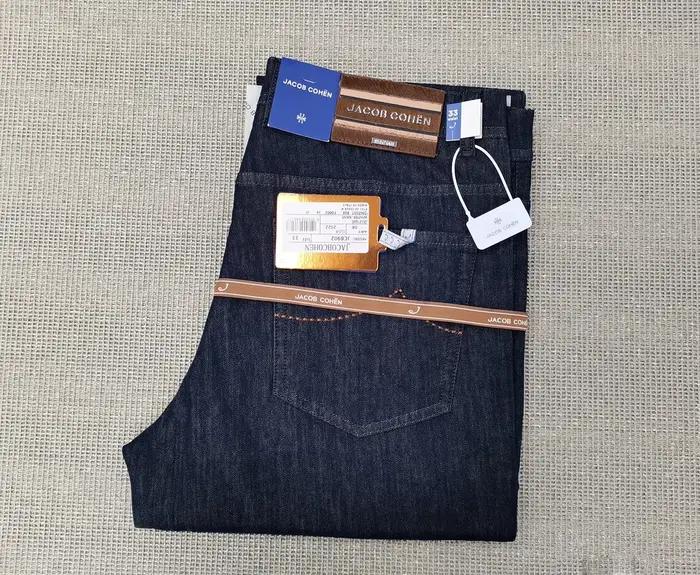 OECHSLI jean coton mince hommes 2026 printemps été nouveau droit respirant confort extérieur broderie grande taille 30-40 pantalons longs