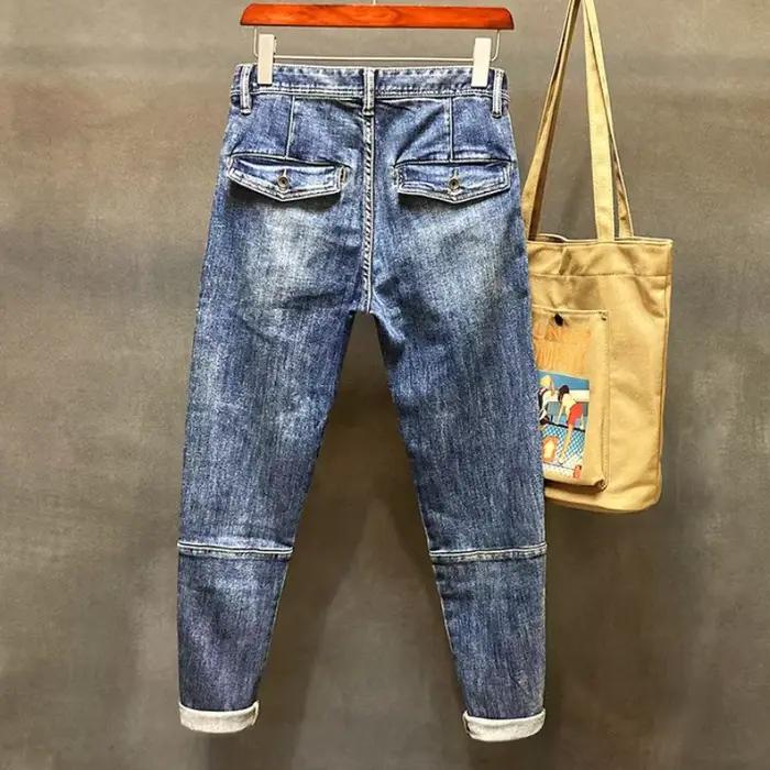 Jeans déFlexvintage déchirés pour hommes