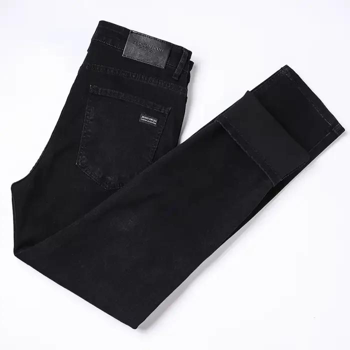 Jean noir pur pour hommes