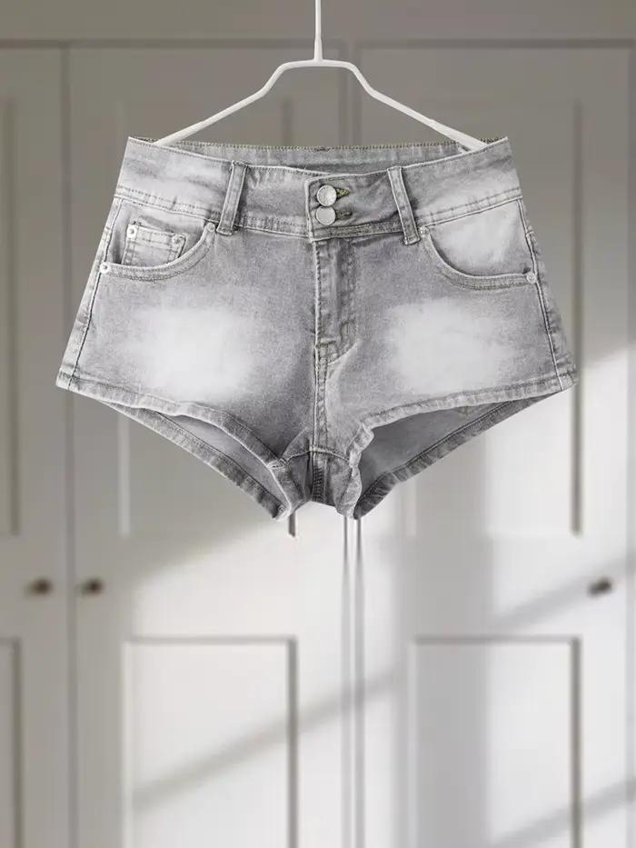 Jean court Chic taille haute pour femmes