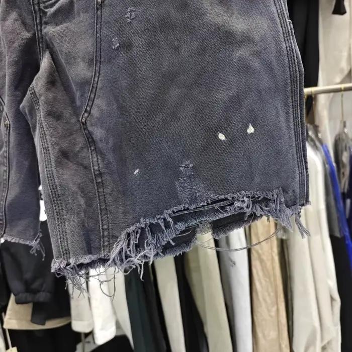 Short en jean en détresse Saint pour hommes