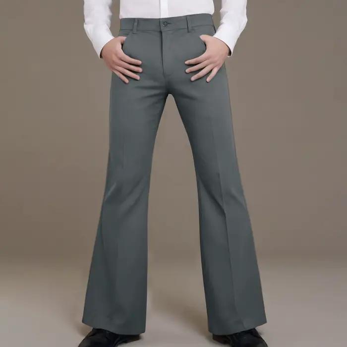 Pantalon évasé rétro pour hommes