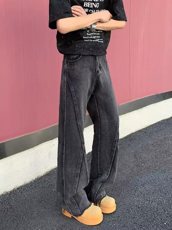 Pantalon Y2K tendance noir et gris