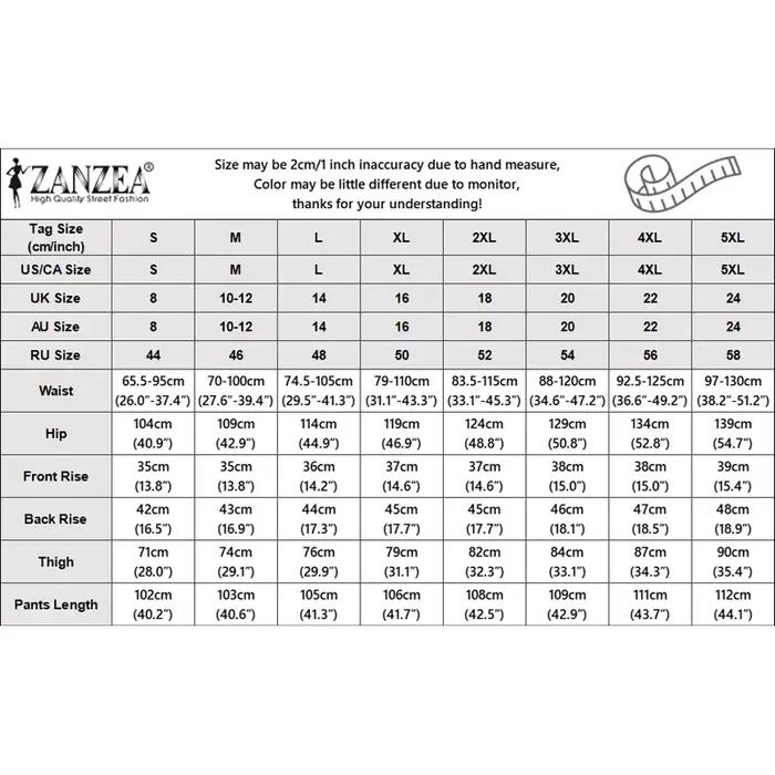 Pantalons patchwork ZANZEA pour femmes, coupe ample, style streetwear, polyester, printemps été, occasions quotidiennes et décontractées