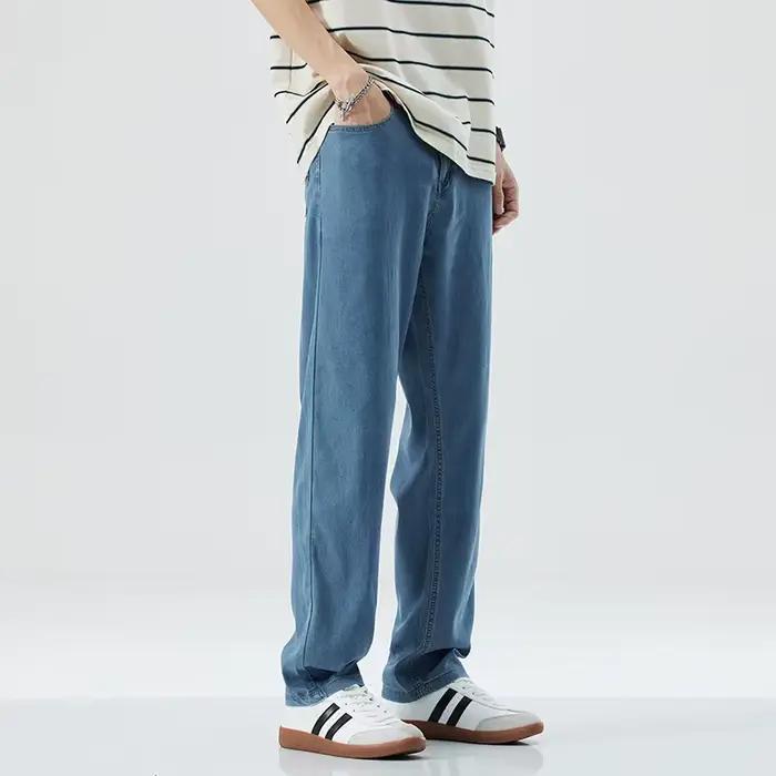 Tencel – pantalon en denim pour hommes