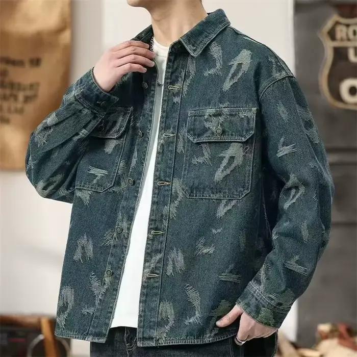 Vestes en Denim Jacquard pour hommes