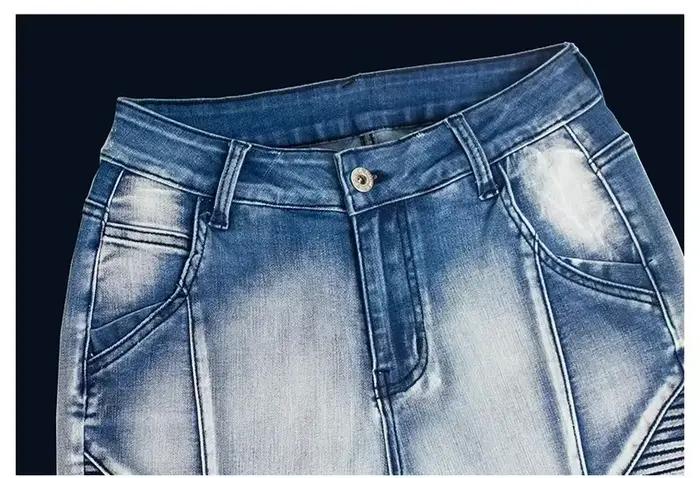 Jean Moto Biker pour Femme