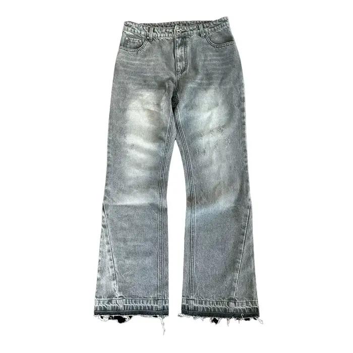 Jean Baggy BiggOrange homme gothique style Y2K denim ample motif Dollar broderie voyage四季通用大号哥特式Y2K风格美元刺绣宽松牛仔裤男
