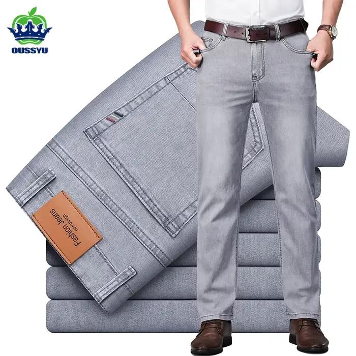 Jean élastique de marque OUSSYU pour homme
