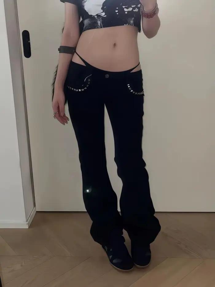 Jean taille basse pour femme