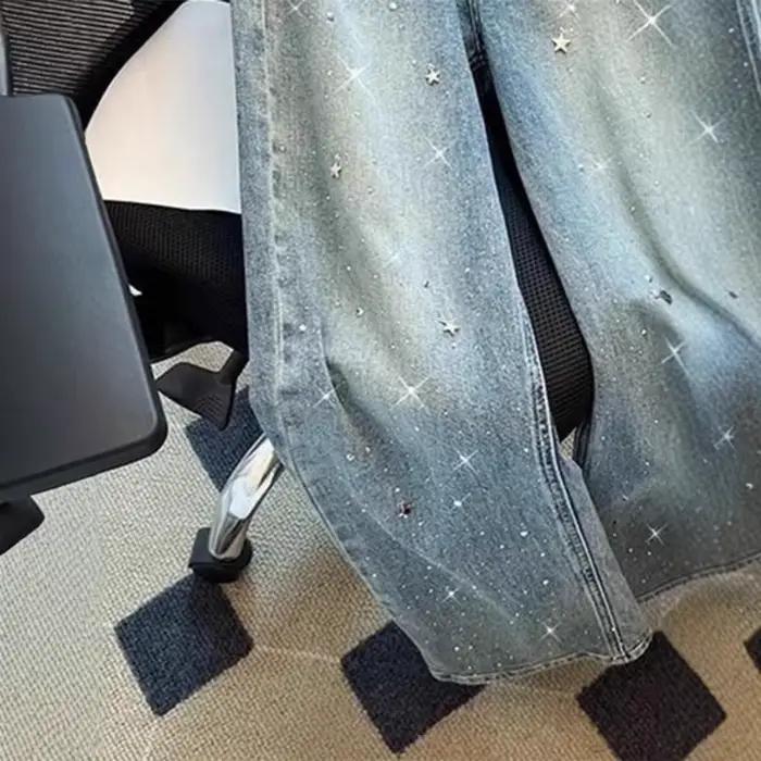 Jean bleu en Denim pour femmes