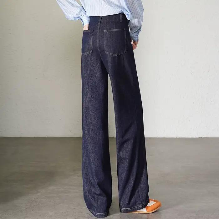 LOUIS YAO 2025 printemps automne hiver trajet jean avec taille libre tête conception longue