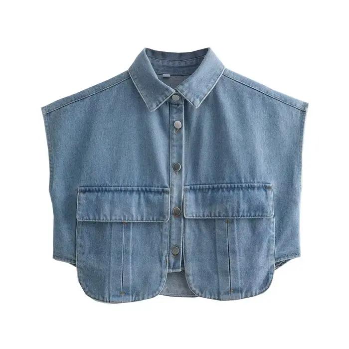 Cardigan en Denim pour femmes