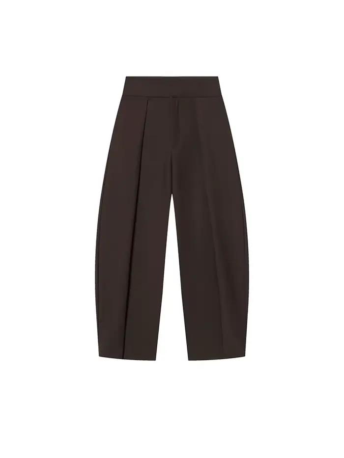 Pantalon plissé élégant vintage pour femme HH