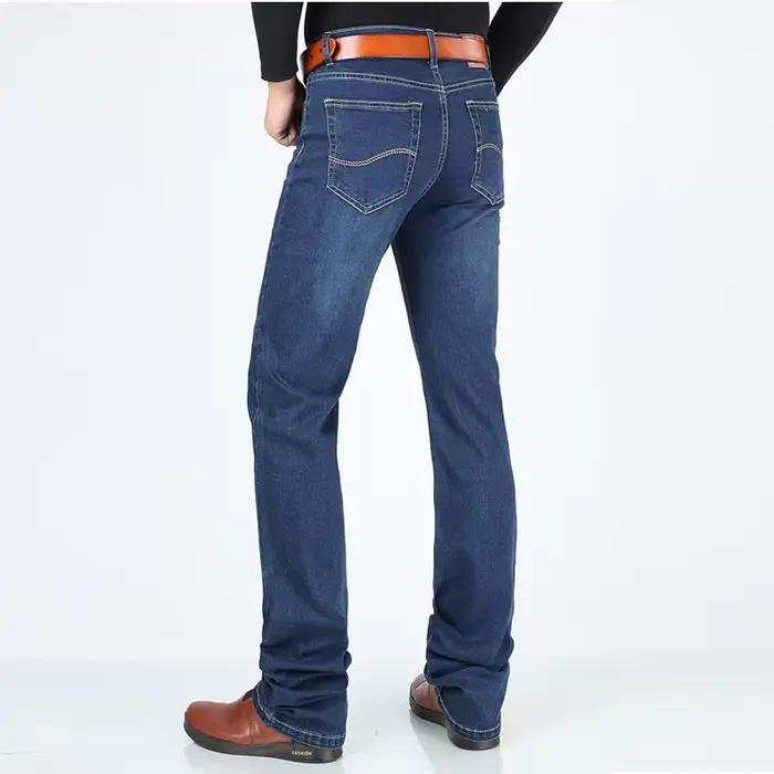 Jeans longs en denim pour hommes