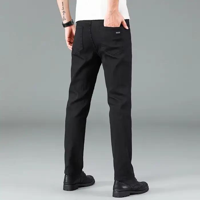 Jean Slim noir pur pour hommes