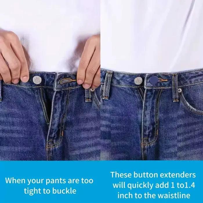 Ensemble de boucles de taille sans couture avec ceinture en jean détachable pour jeans