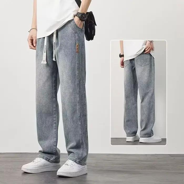 Jean ample à jambe droite pour homme