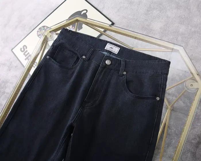 BLLIYOSS BILLIONAIRE jean mince coton hommes 2025 printemps été nouveau décontracté broderie respirant extérieur grande taille 30-40 pantalon