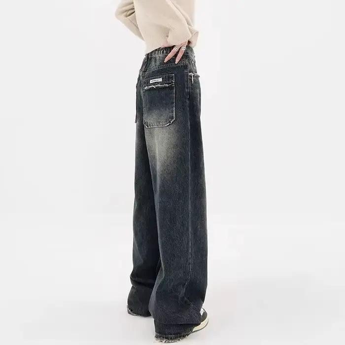 Harajuku Y2K jean ample femme Streetwear rétro mode taille haute pantalon
