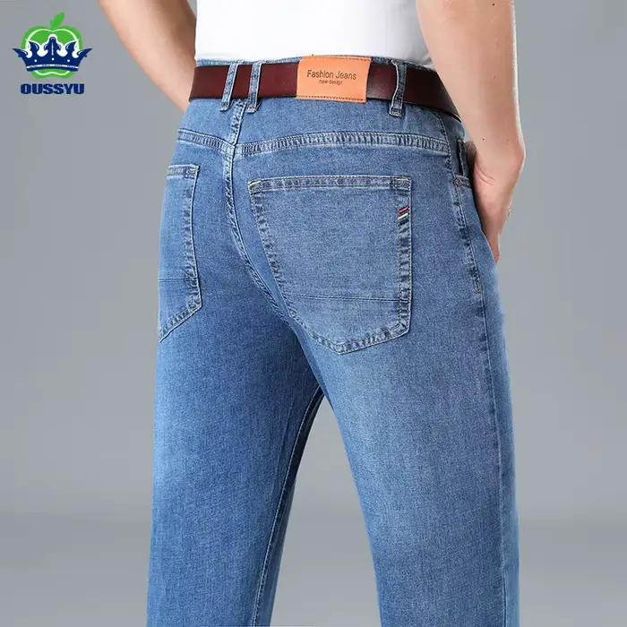 Jean élastique de marque OUSSYU pour homme