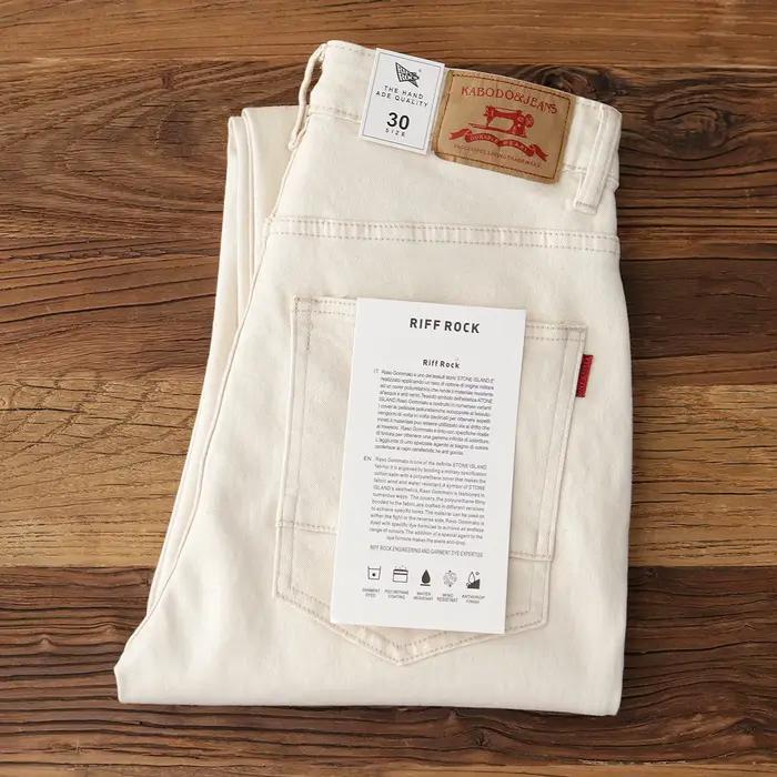 Jean à Jambes Droites Micro artificiel astique pour Homme