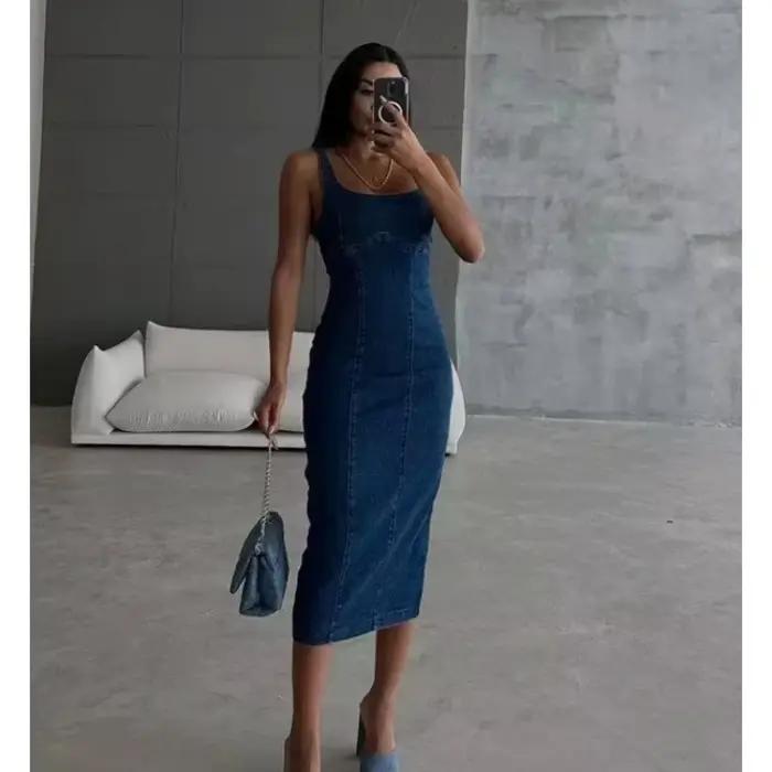 Robe en Jean Corset Vintage pour femmes