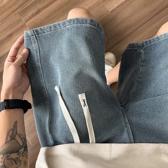 Le290-Short en denim décontracté pour homme