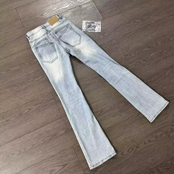 Jean évasé bleu clair style américain pour homme