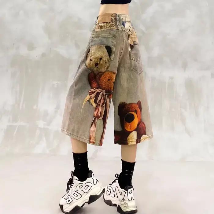 Shorts en jean amples pour femme