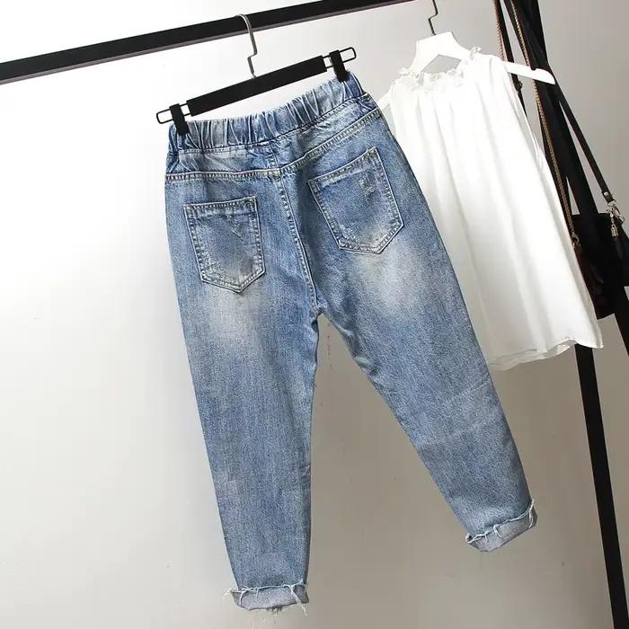 Jean déchiré Boyfriend pour femmes