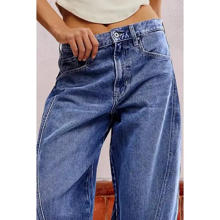 Jean pour femme style américain rétro