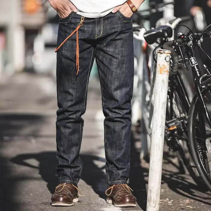 Maden Vintage jean en Denim brut pour hommes 14.8 OZ