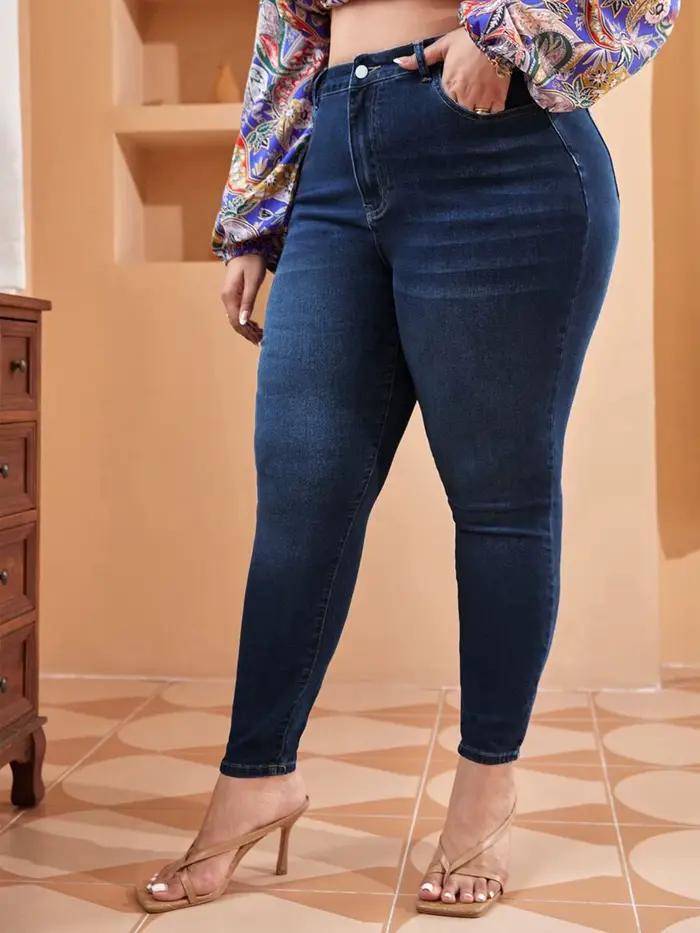 Jean slim grande taille pour femmes