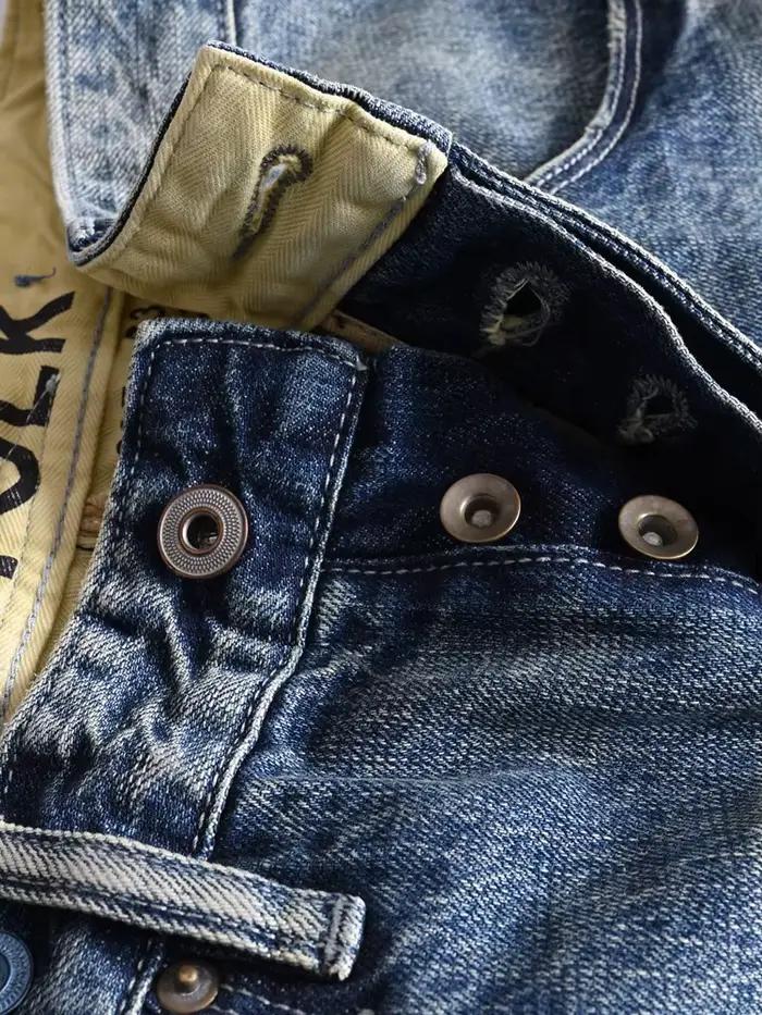 Jean en Denim droit décontracté 100% coton