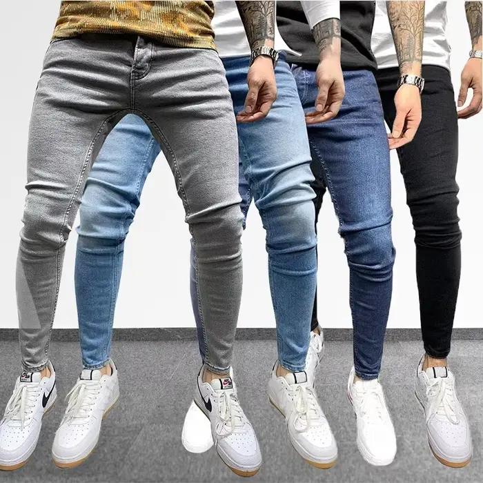 Jean gris de couleur Pure pour hommes