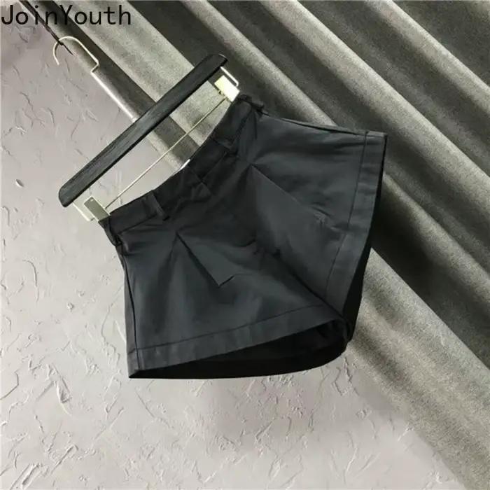 Coréen Y2k Shorts pour femmes taille haute mode pantalon à jambes larges 2025 nouveaux bas décontracté