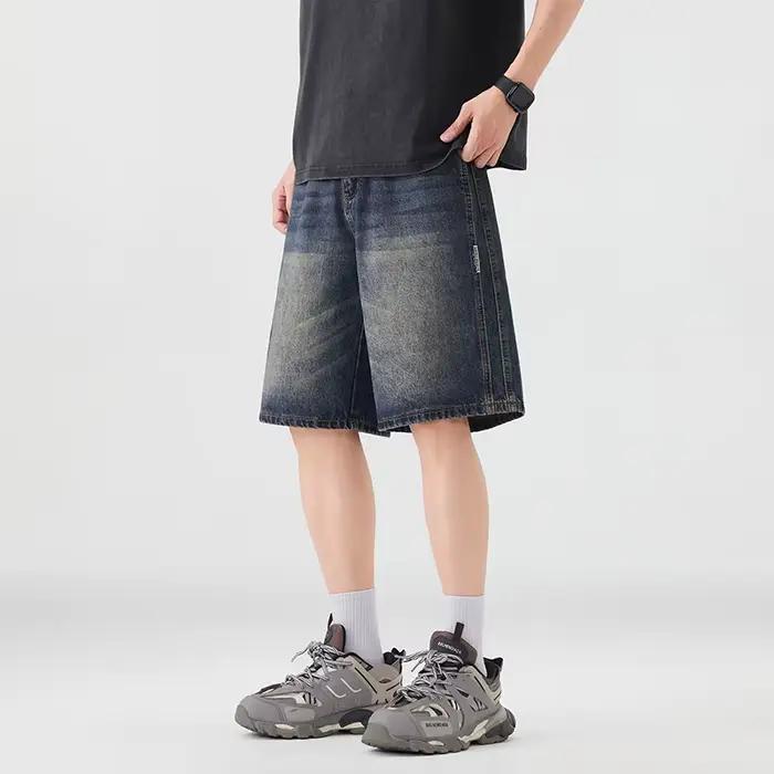 Shorts Bermuda en jean baggy pour homme