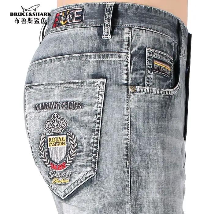 Bruce & Shark 2024 nouveau été hommes jean décontracté mince Denim