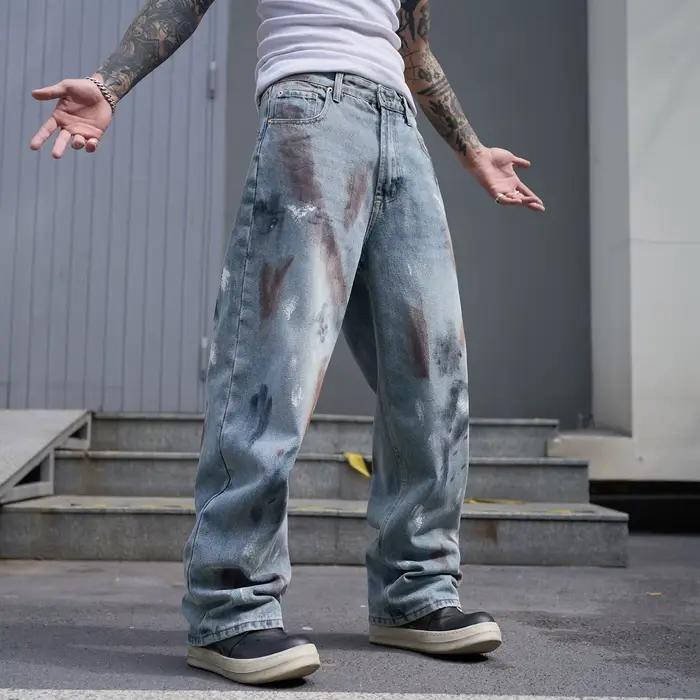 A99 RockCanRoll bonne qualité lavé coupe ample élégant mode Denim jean