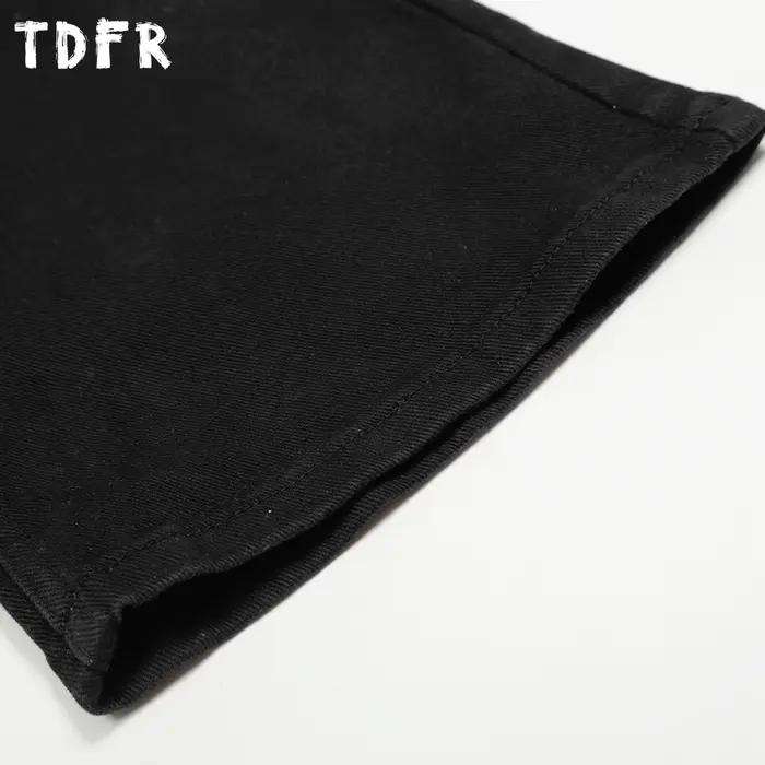 Jean en détresse de couleur unie pour homme