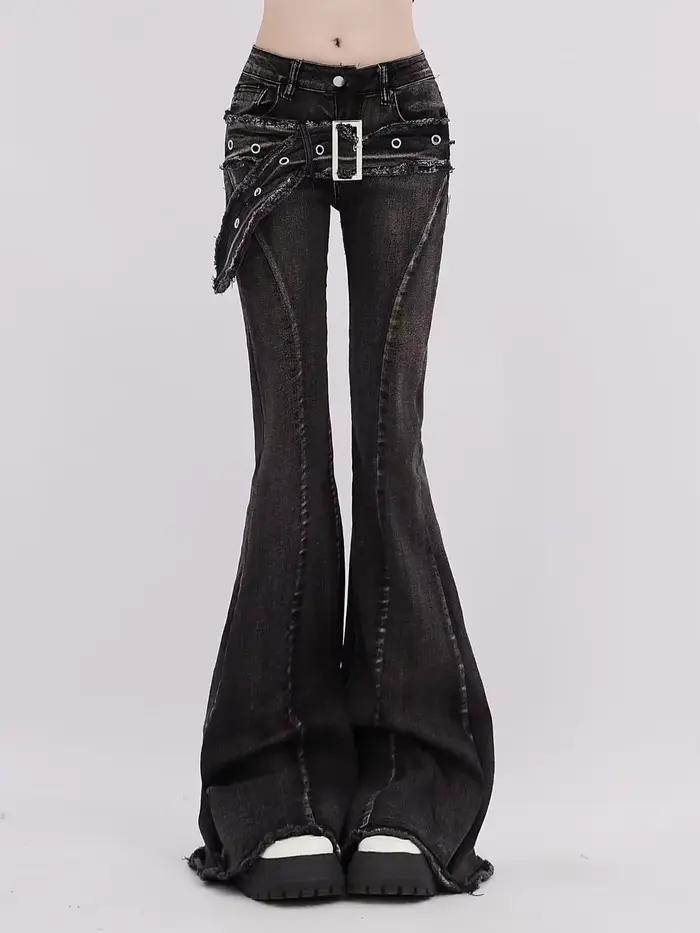 Jean Vintage Micro-évasé pour femmes