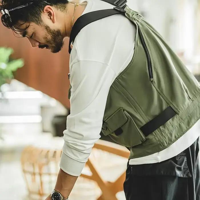 Maden-Veste et sac DulglaJacket multi-poches pour homme