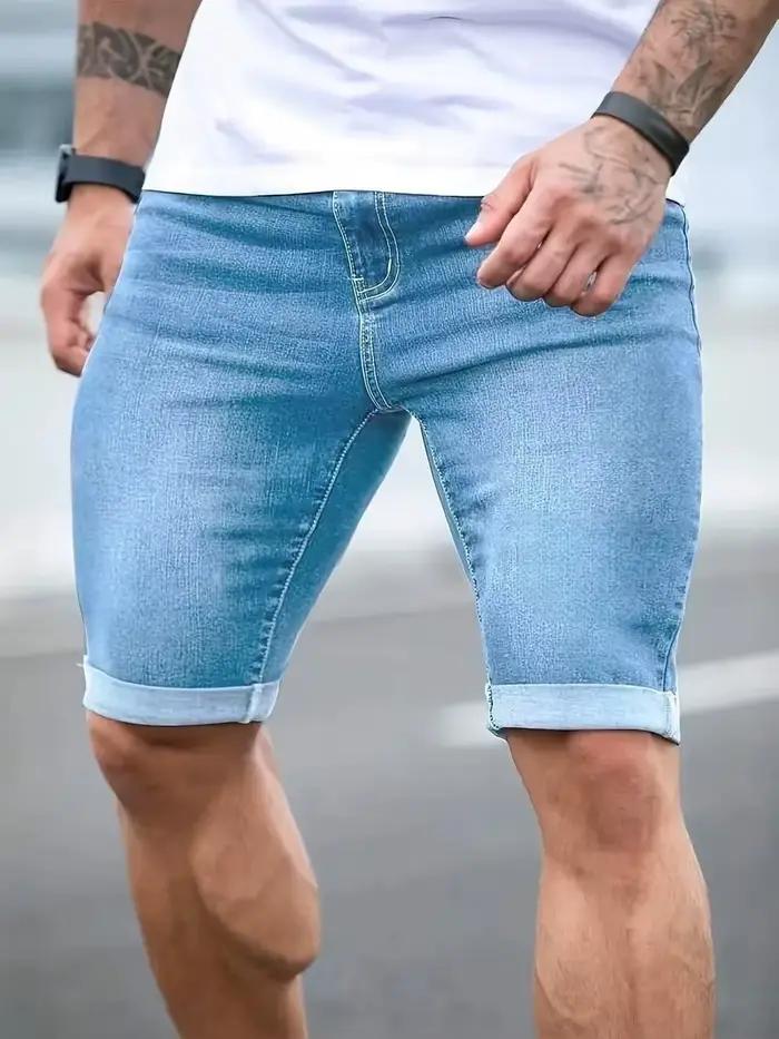 Pantalon en denim de rue américain populaire pour hommes