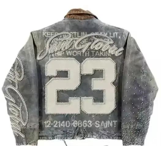 Veste et jean en jean américain