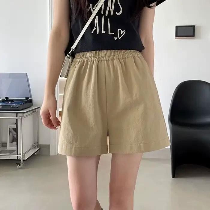Shorts en coton coupe trapèze pour femme – Nouveauté été