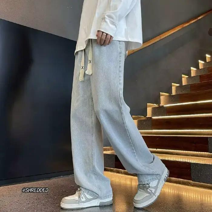 Jean droit rétro américain tendance pour homme